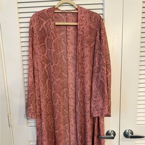 BuddyLove blush snake print kimono